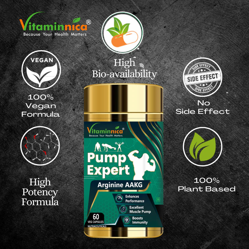 Vitaminnica PUMP EXPERT Arginine AAKG- 60 Capsules