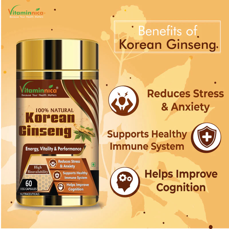 Vitaminnica Korean Ginseng-60 Capsules