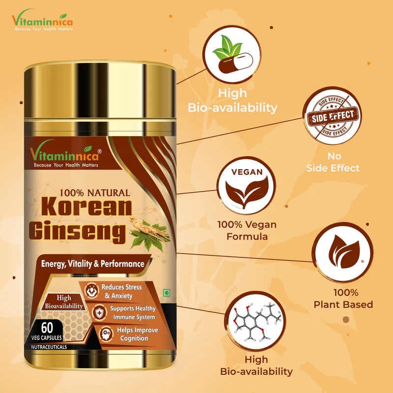 Vitaminnica Korean Ginseng-60 Capsules