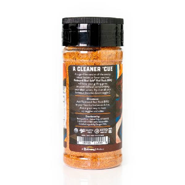 Real Salt Seasonings Red Rock BBQ Shaker 185g