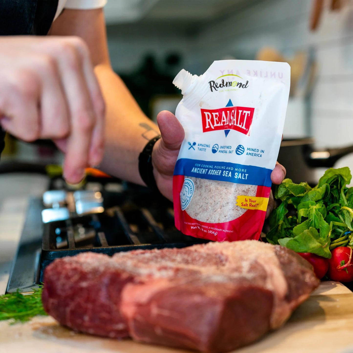 Real Salt Kosher Refill Pouch 16oz/454g