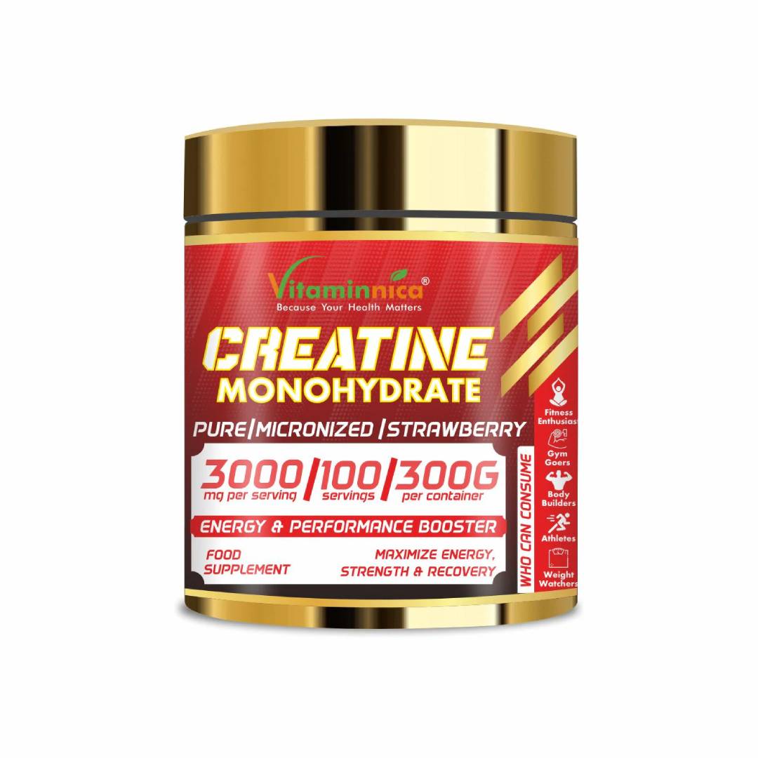 Creatine Monohydrate Powder |100% Pure - 100 Servings, 300g