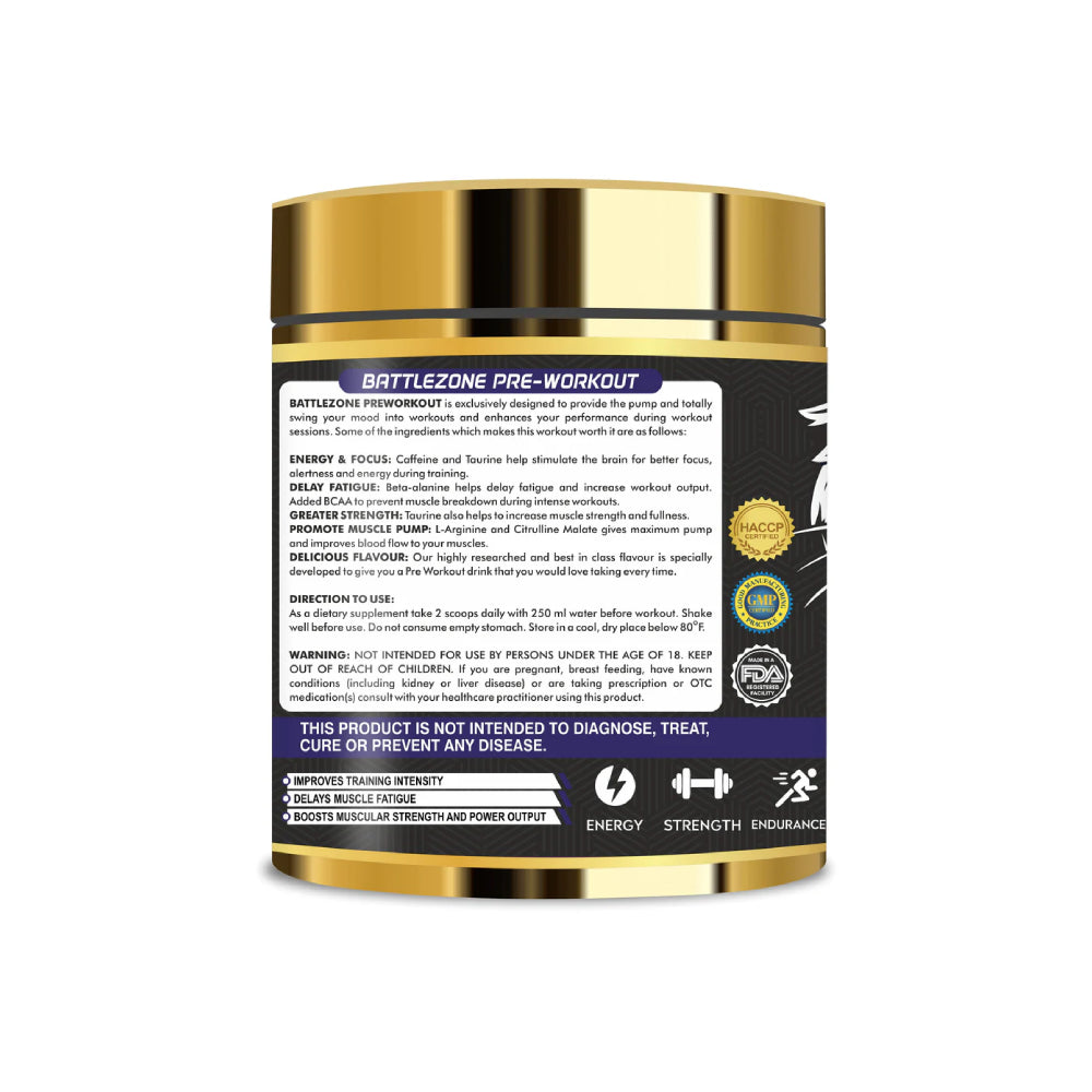 Vitaminnica Battle Zone Pre-workout- 240gms 30 servings