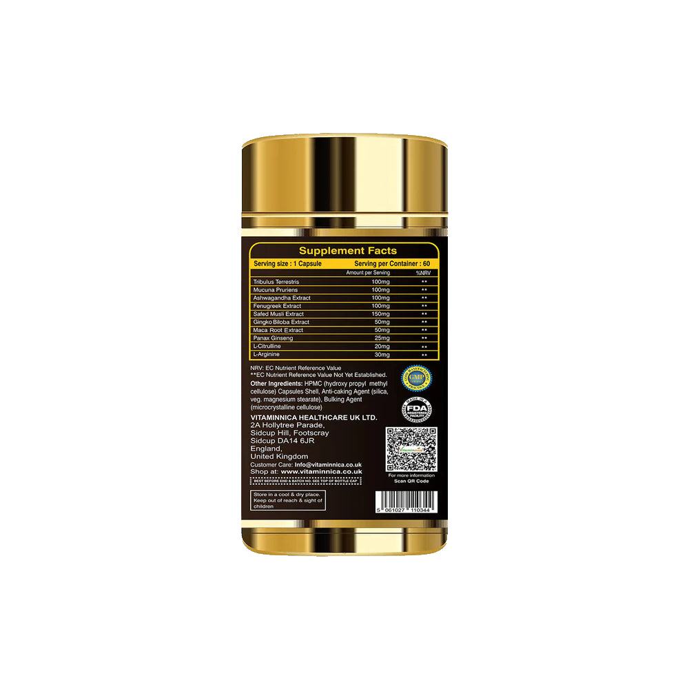 Vitaminnica Testo Booster- 60 Capsules