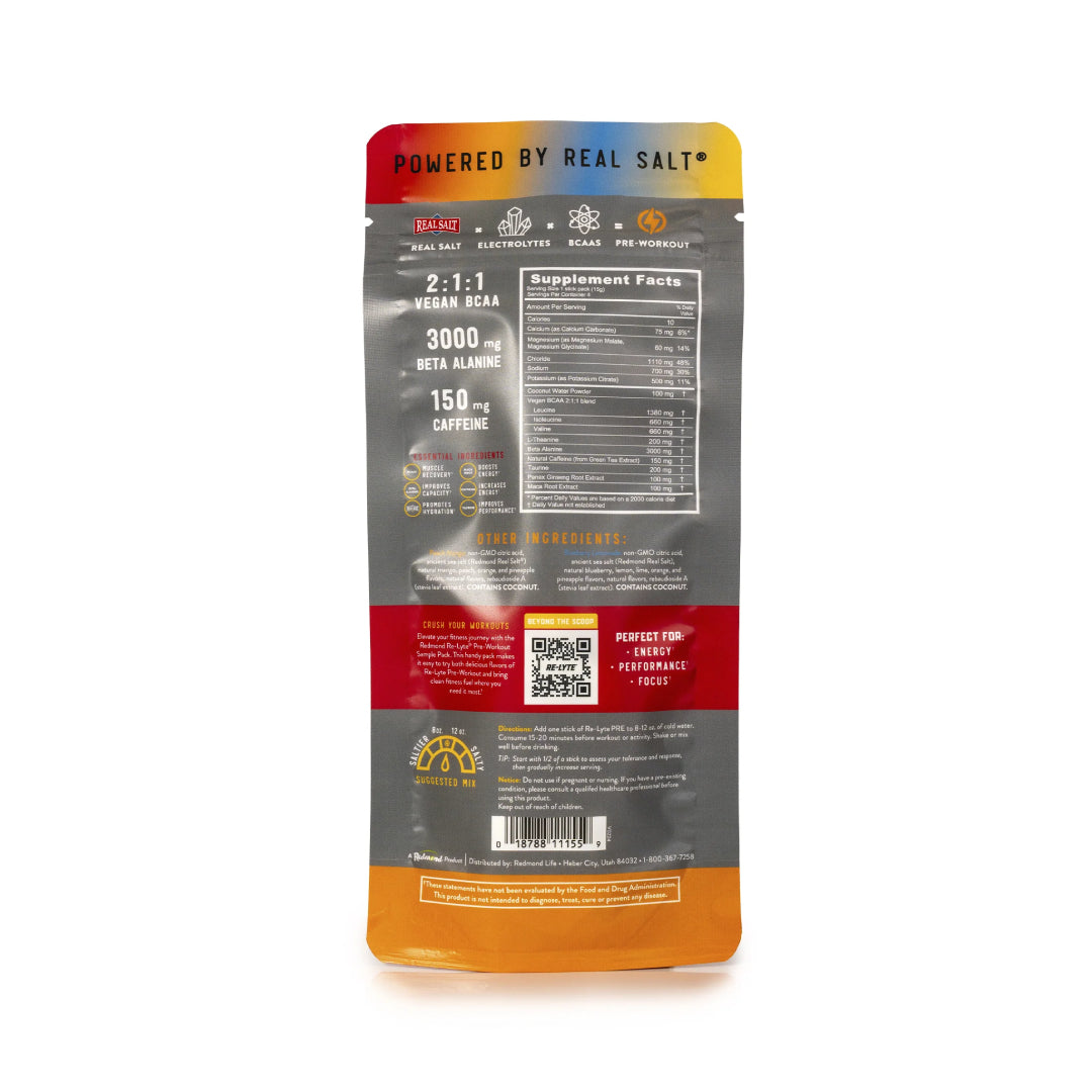 Re-Lyte Pre-Workout Sample Pack (4 ct.)