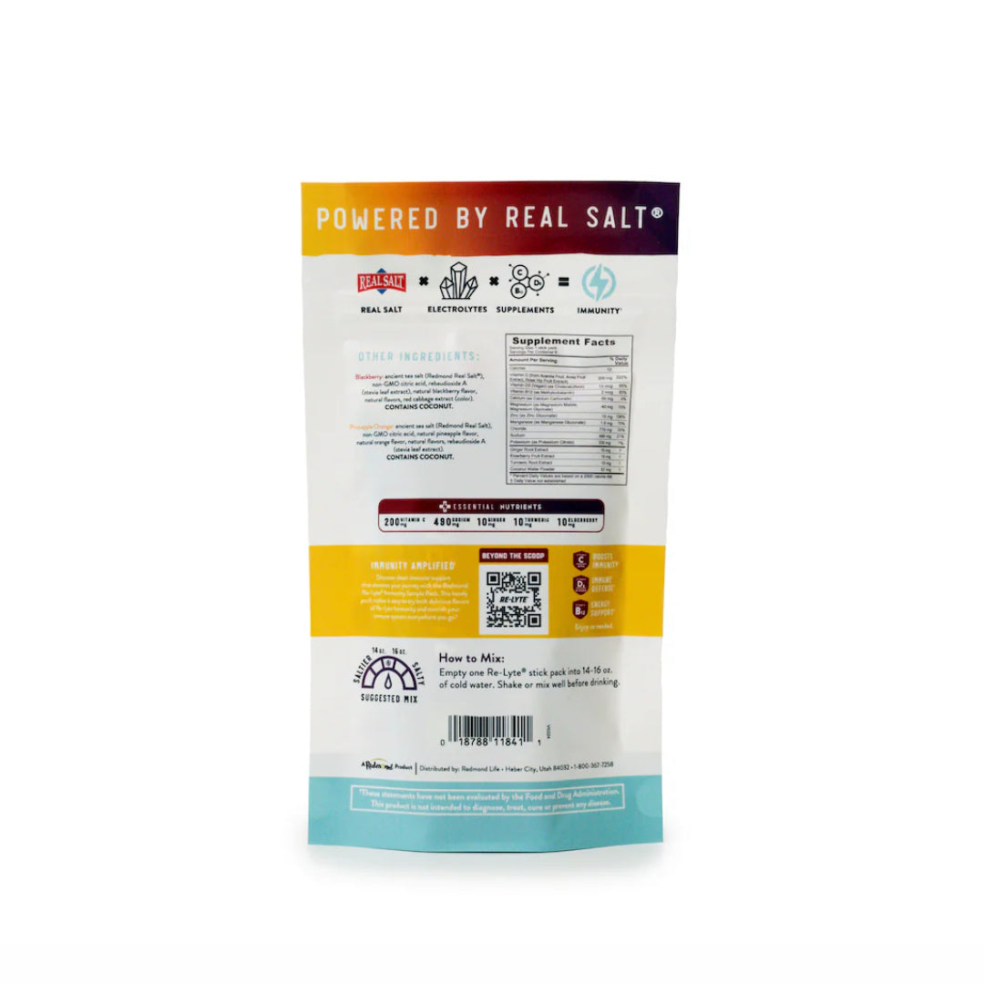 Re-Lyte Immunity Electrolyte Powder Sample Stick Pack