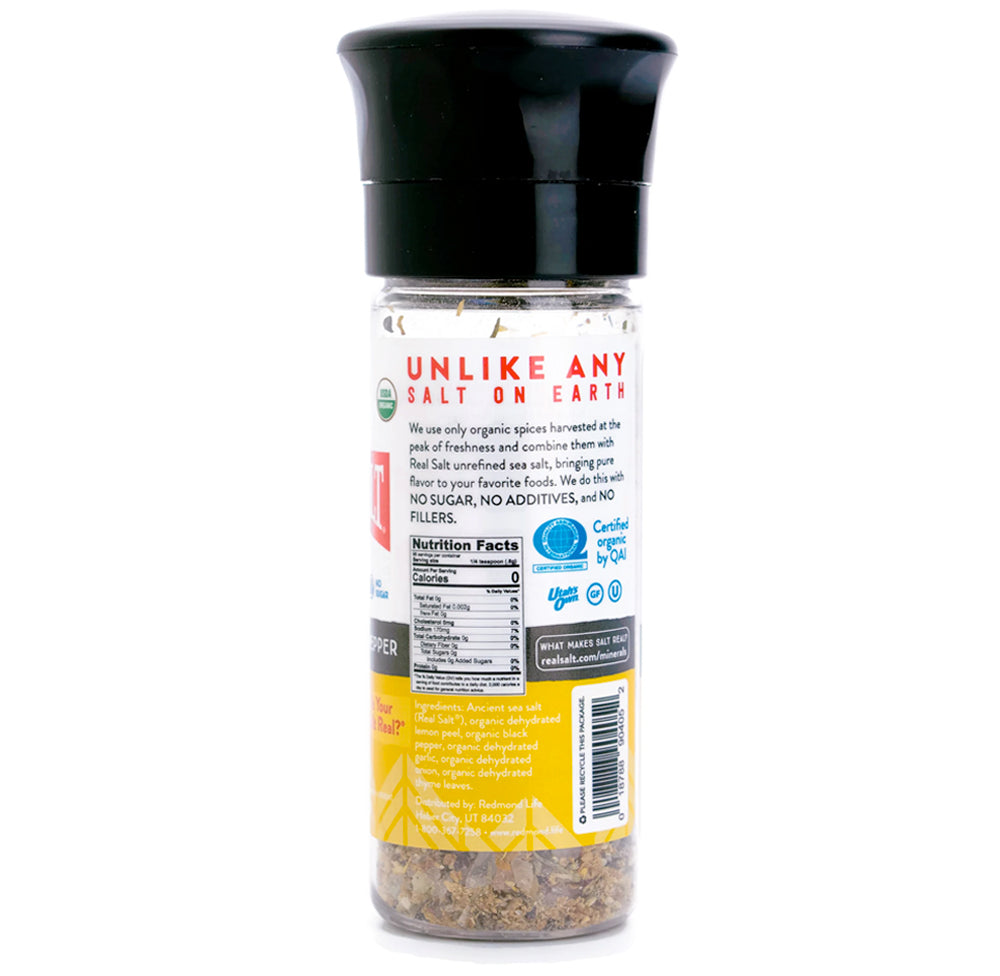 Real Salt Lemon Pepper 2.8oz/79g