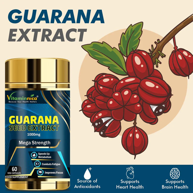 
                  
                    Vitaminnica Guarana Seed Extract- 60 Capsules
                  
                