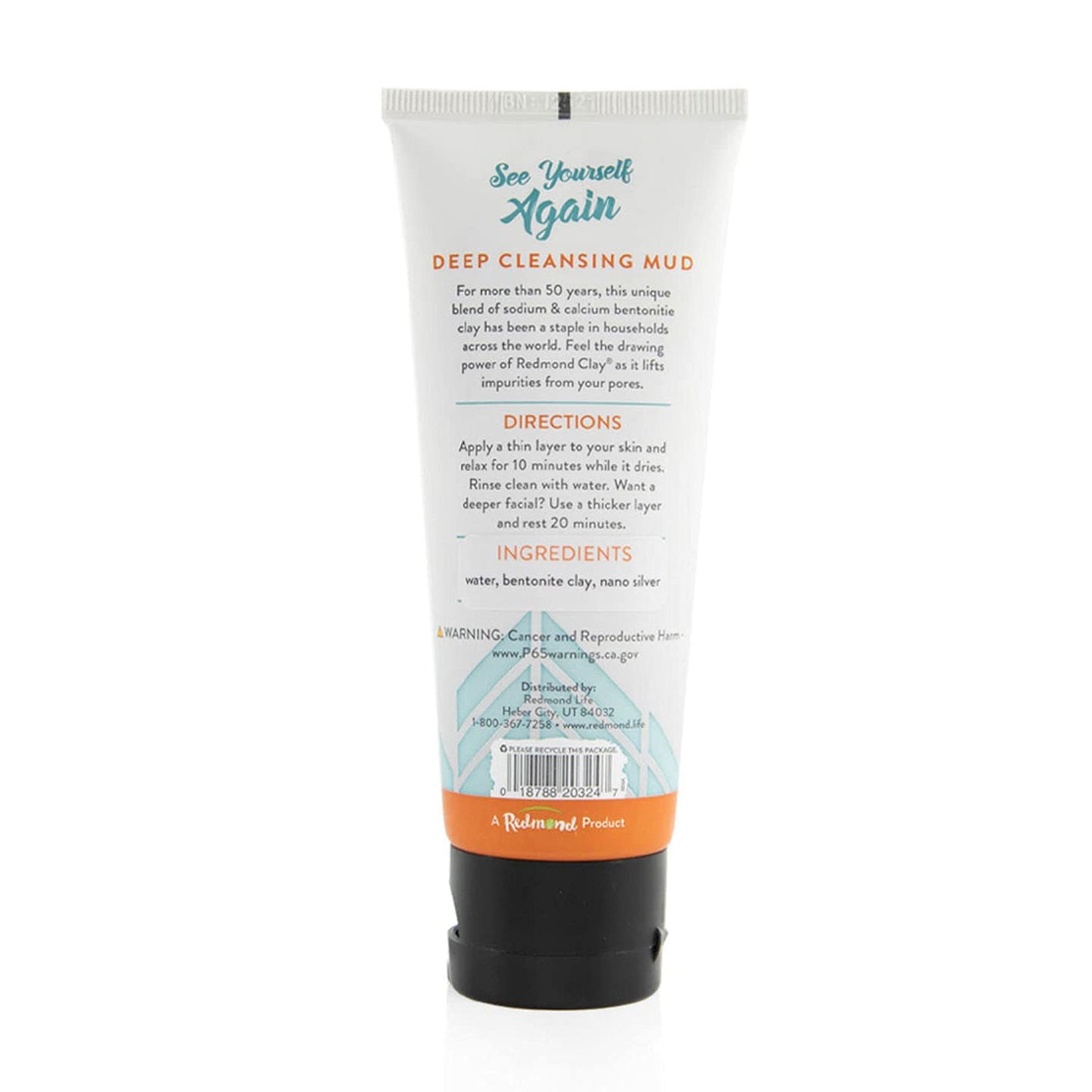Redmond Clay Facial Mud with Silver 4oz/113g