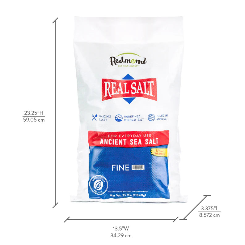 Real Salt Fine Bulk Bag 25lb