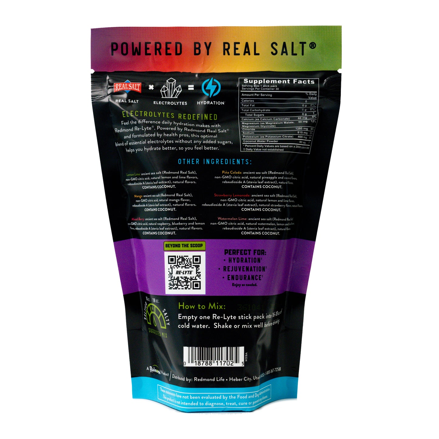 Re-Lyte Hydration Electrolyte Powder Stick Packs / 30 Count Variety Pack