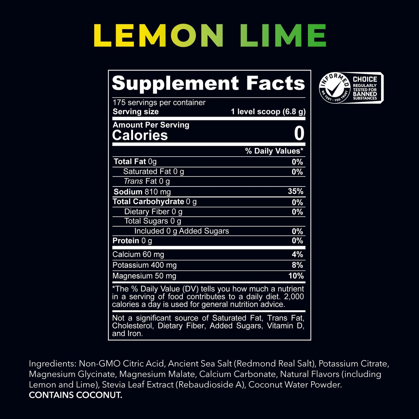 Re-Lyte Hydration Electrolyte Mix | Natural Sugar-Free Hydration Powder 175 Servings