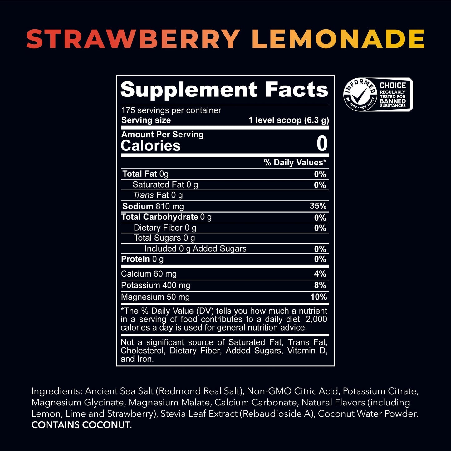 Re-Lyte Hydration Electrolyte Mix | Natural Sugar-Free Hydration Powder 175 Servings