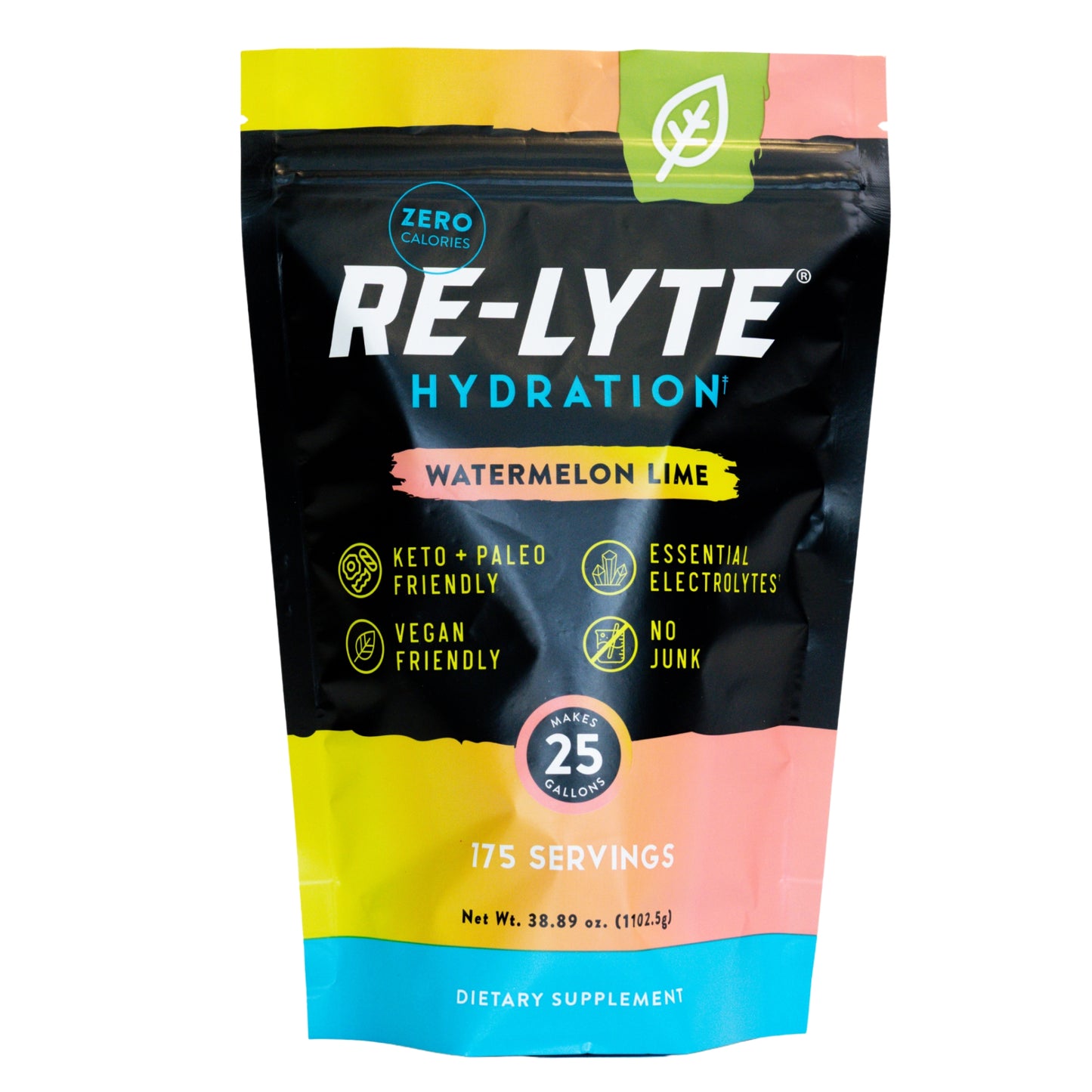 Re-Lyte Hydration Electrolyte Mix | Natural Sugar-Free Hydration Powder 175 Servings