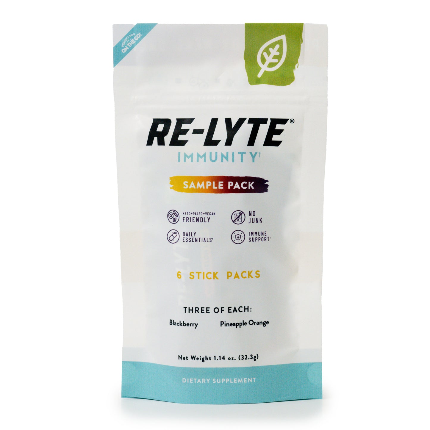 Re-Lyte Immunity Electrolyte Powder Sample Stick Pack