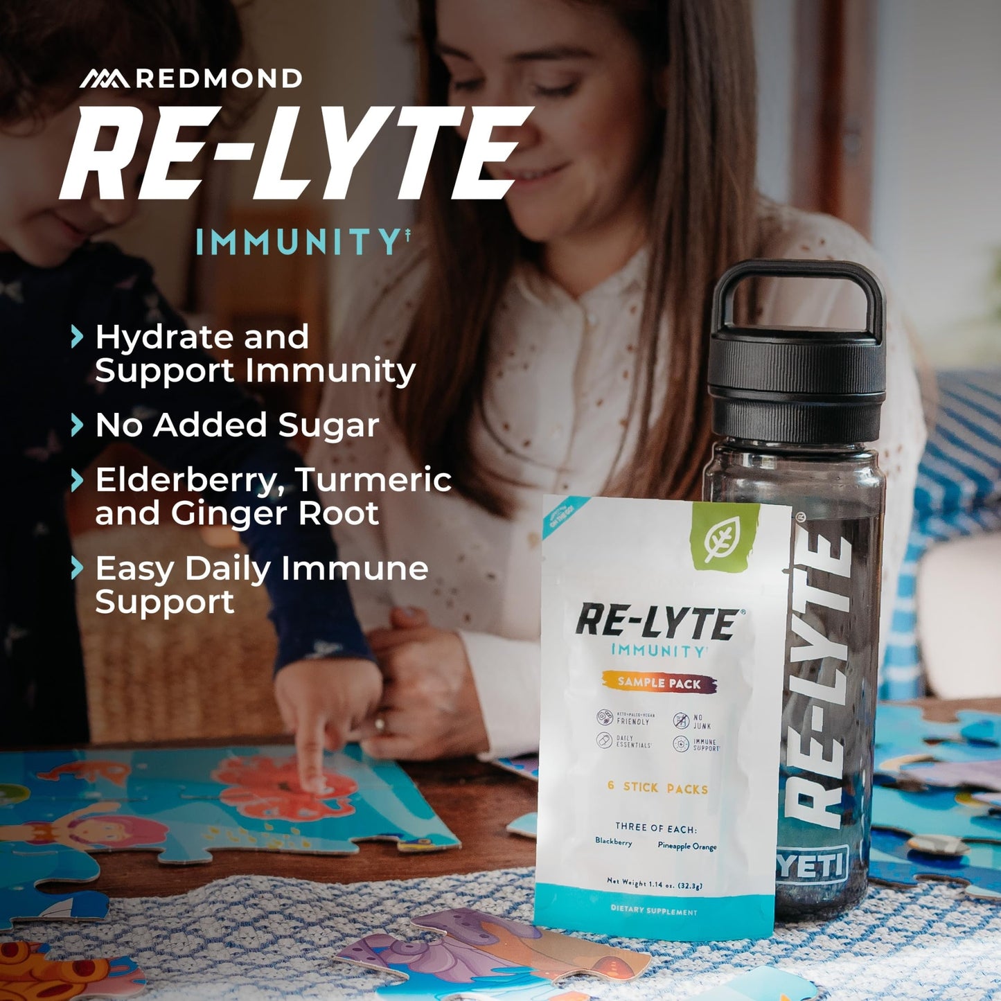 Re-Lyte Immunity Electrolyte Powder Sample Stick Pack
