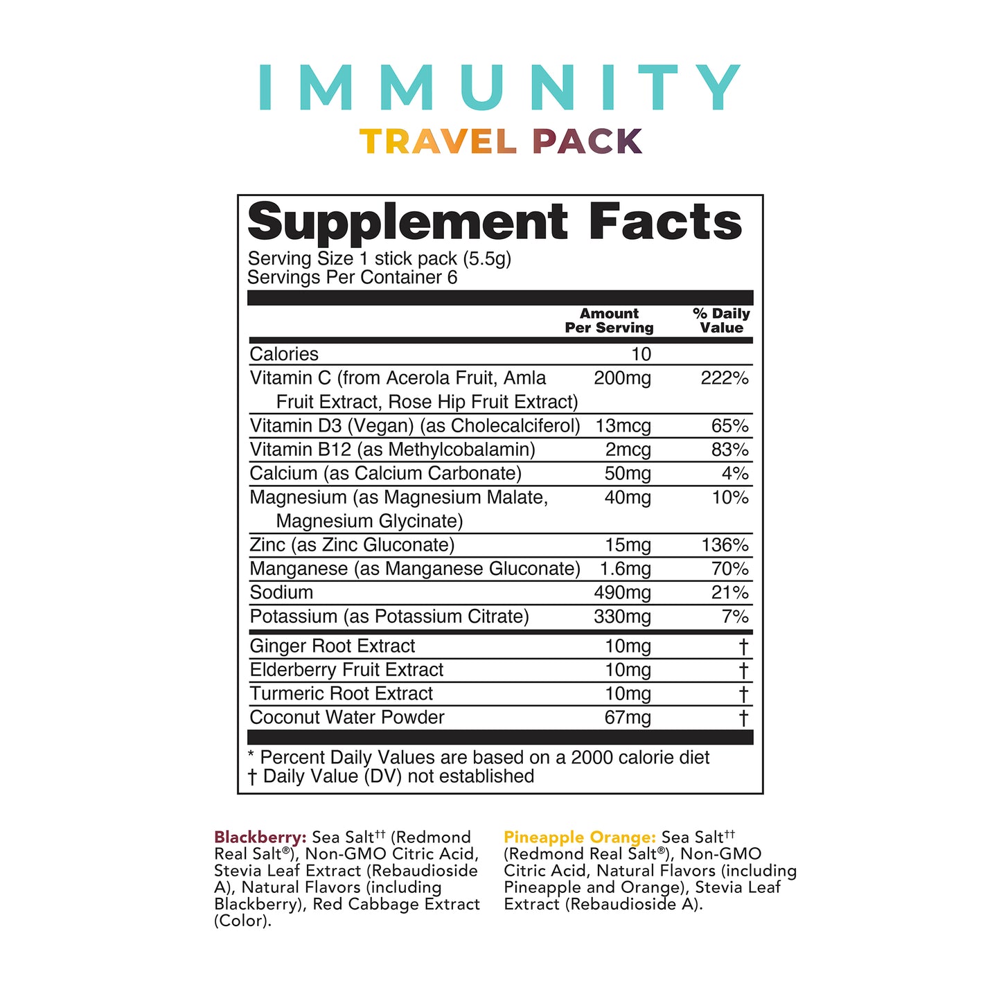 Re-Lyte Immunity Electrolyte Powder Sample Stick Pack