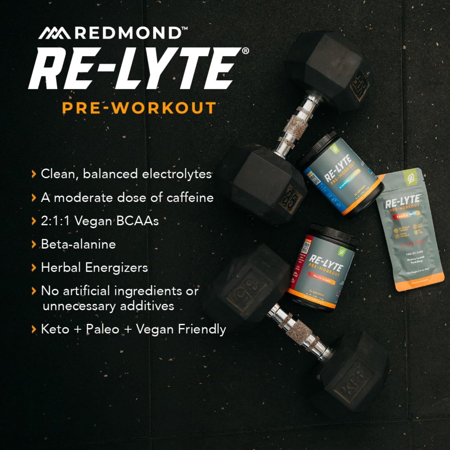 Re-Lyte Pre-Workout Sample Pack (4 ct.)