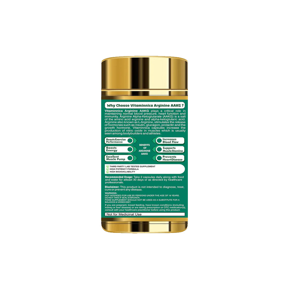 
                  
                    Vitaminnica PUMP EXPERT Arginine AAKG- 60 Capsules
                  
                