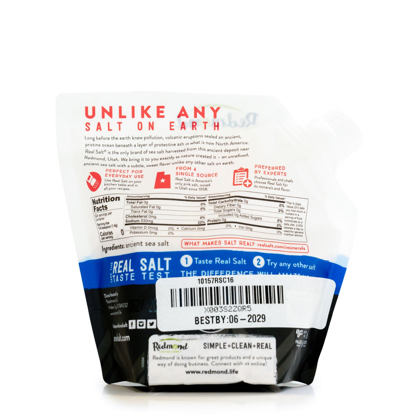 Real Salt Coarse Refill Pouch 16oz/454g