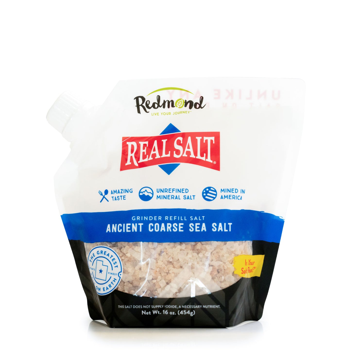 Real Salt Coarse Refill Pouch 16oz/454g