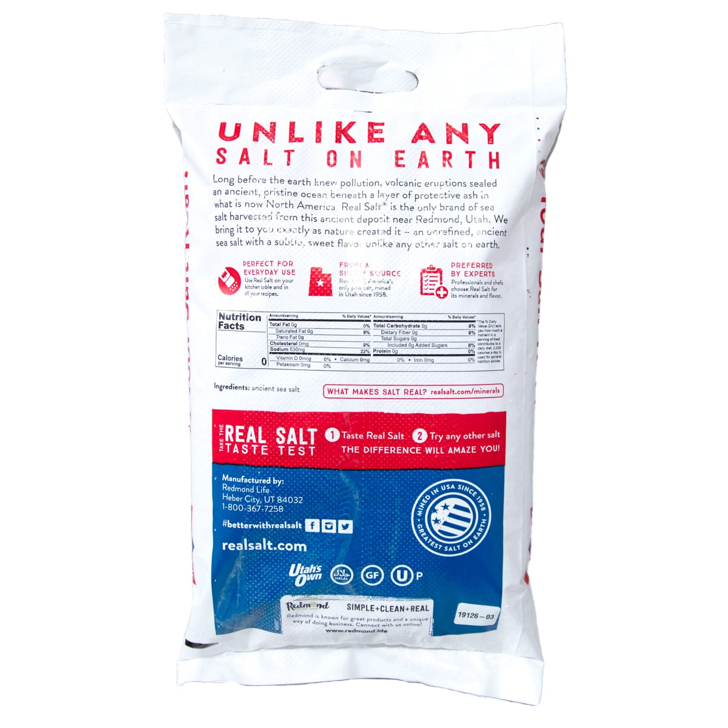 Real Salt Fine Bulk Bag 25lb