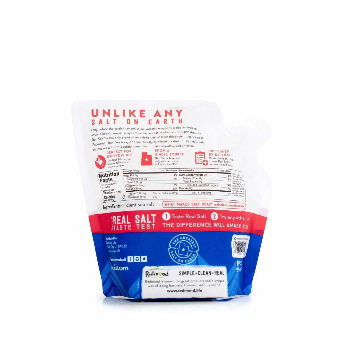 Real Salt Fine Refill Pouch 16oz