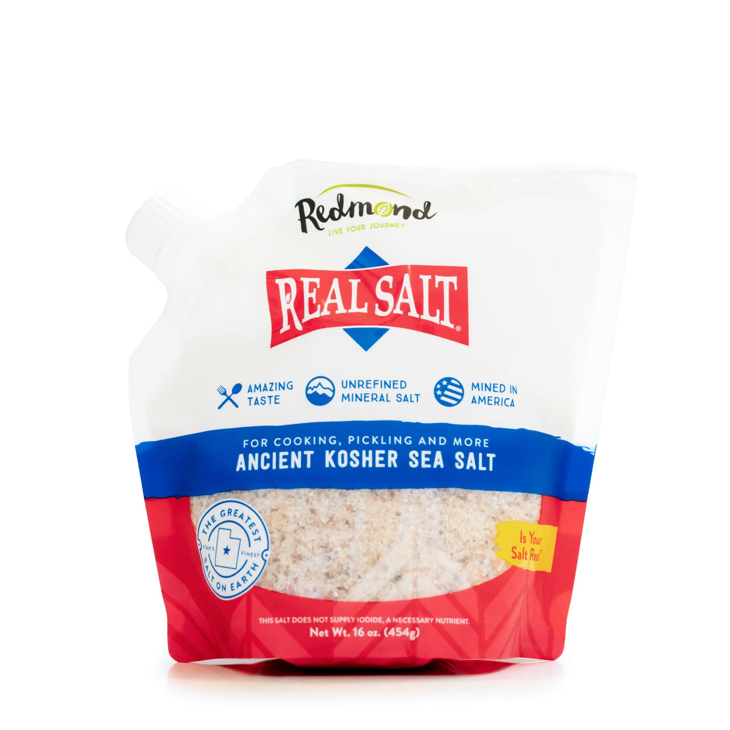 Real Salt Kosher Refill Pouch 16oz/454g