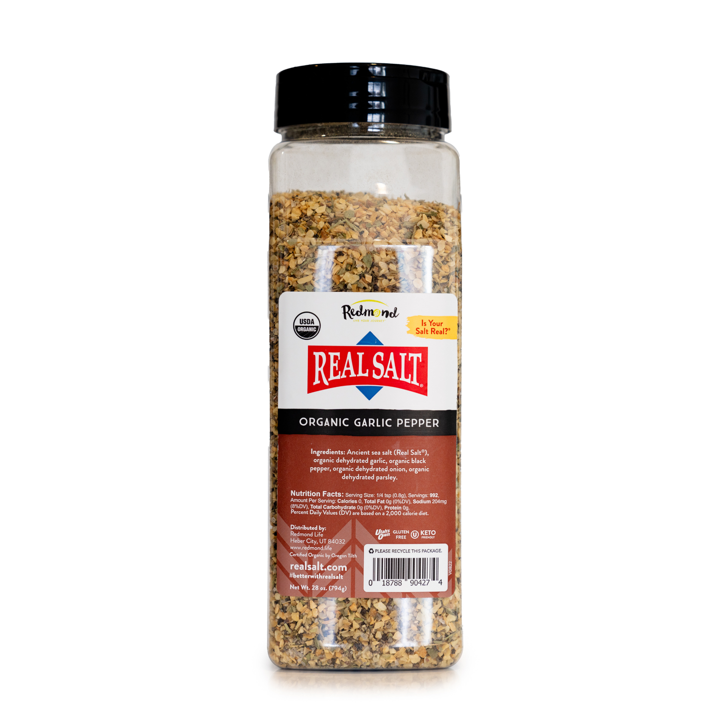 Real Salt Garlic Pepper 28 oz