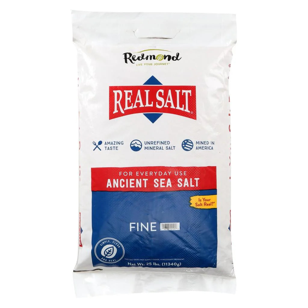 Real Salt Fine Bulk Bag 25lb
