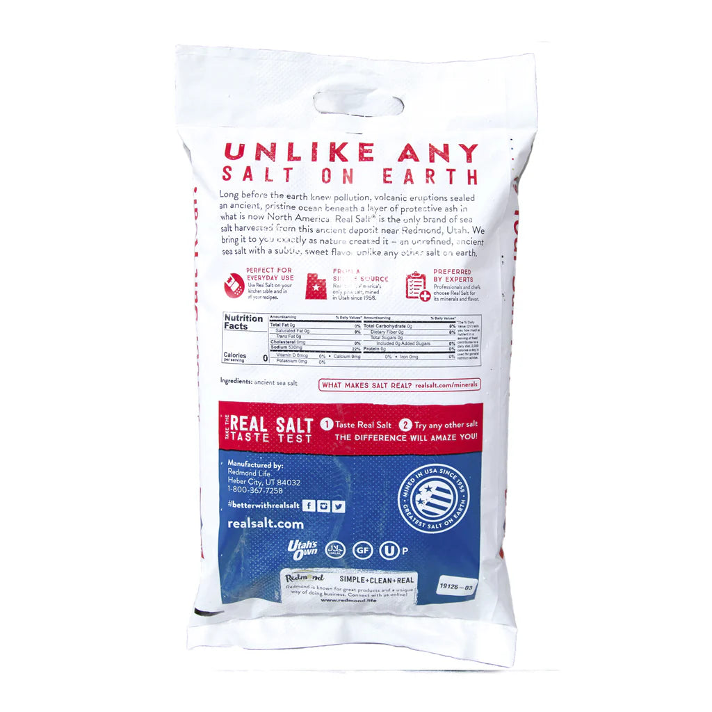Real Salt Fine Bulk Bag 25lb