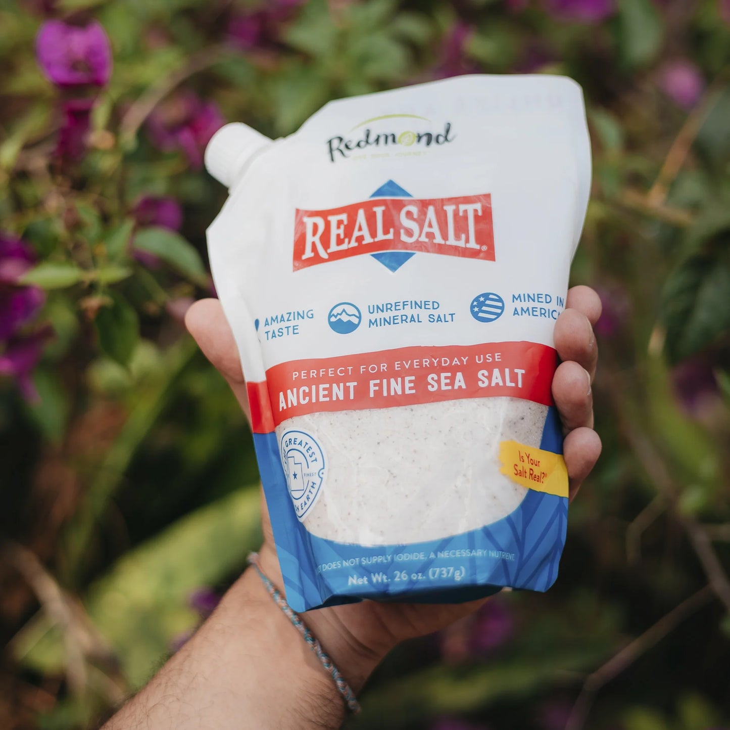 Real Salt Fine Refill Pouch 26oz/737g