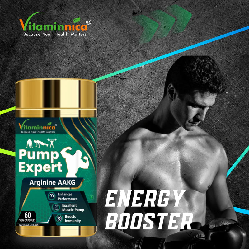 
                  
                    Vitaminnica PUMP EXPERT Arginine AAKG- 60 Capsules
                  
                