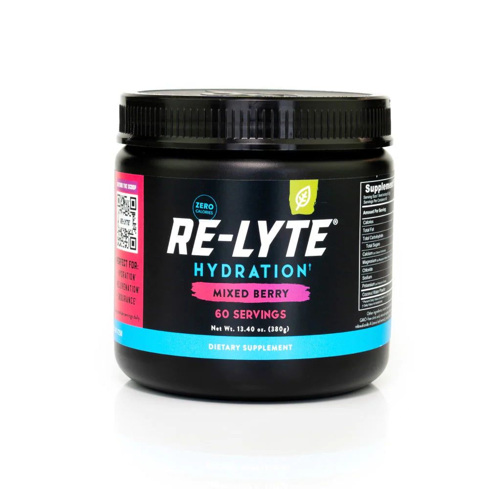 
                  
                    Re-Lyte Hydration Electrolyte Mix in Mixed Berry flavour – natural sugar-free hydration powder
                  
                