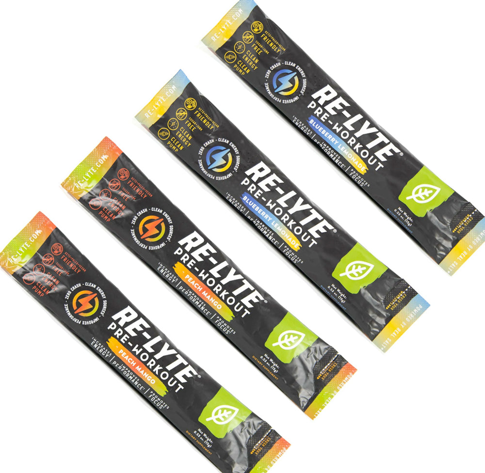 Re-Lyte® Pre-Workout Variety Stick Pack (15g x 4)