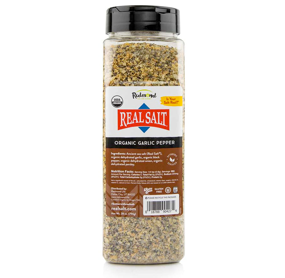 Real Salt Garlic Pepper 28 oz